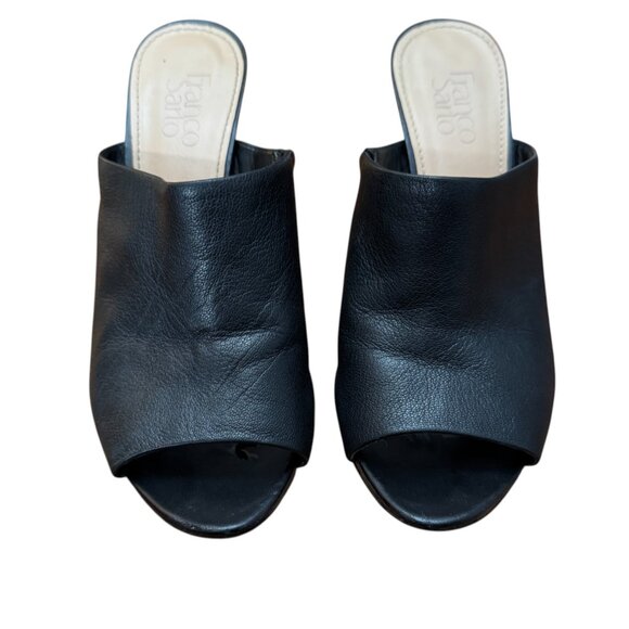 Franco Sarto Black Leather Mules – Size 8.5 - Picture 5 of 5